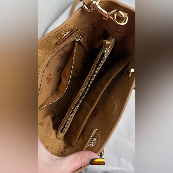 Tory Burch Carter Small Leather Tote Crossbody - Picture 4 of 5